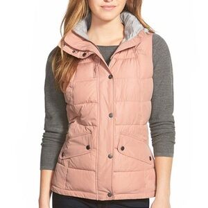 Barbour Quilted Puffer Vest Landry Gilet Blush Pink US 8
